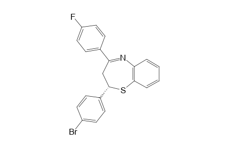 (2S)-2-(4-bromophenyl)-4-(4-fluorophenyl)-2,3-dihydro-1,5-benzothiazepine