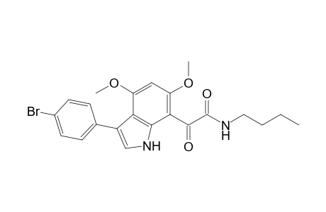 N-n-Butyl 3-(4-bromophenyl)-4,6-dimethoxyindole-7-glyoxylamide