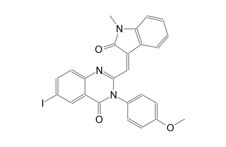 4(3H)-quinazolinone, 2-[(Z)-(1,2-dihydro-1-methyl-2-oxo-3H-indol-3-ylidene)methyl]-6-iodo-3-(4-methoxyphenyl)-