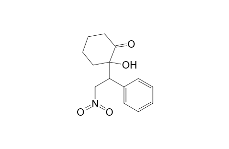 Cyclohexanone, 2-hydroxy-2-(2-nitro-1-phenylethyl)-