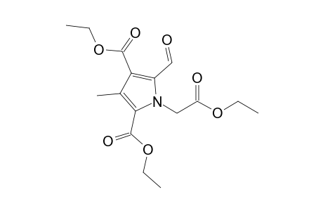 1-(2-Ethoxy-2-keto-ethyl)-5-formyl-3-methyl-pyrrole-2,4-dicarboxylic acid diethyl ester