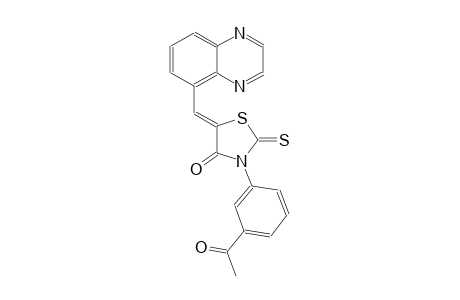 4-thiazolidinone, 3-(3-acetylphenyl)-5-(5-quinoxalinylmethylene)-2-thioxo-, (5Z)-