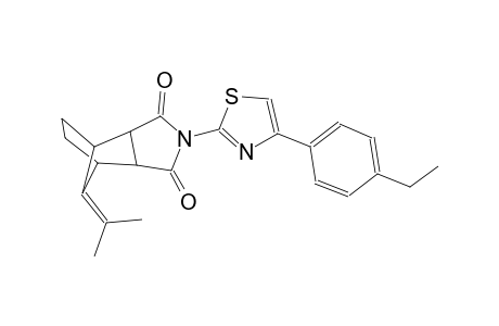 4-[4-(4-ethylphenyl)-1,3-thiazol-2-yl]-10-(1-methylethylidene)-4-azatricyclo[5.2.1.0~2,6~]decane-3,5-dione