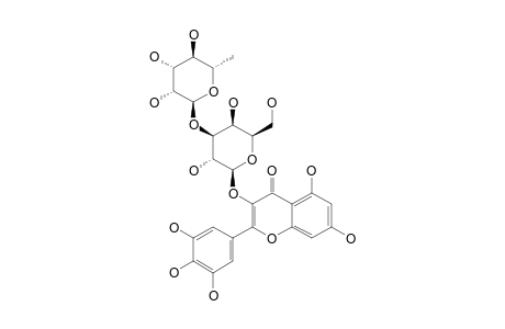 MYRICETIN-3-O-ALPHA-RHAMNOPYRANOSYL-(1->3)-BETA-GALACTOPYRANOSIDE