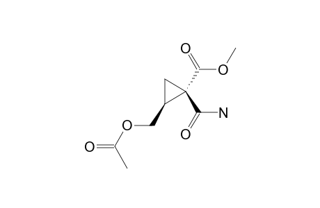 METHYL-(1R,2R)-2-(ACETOXYMETHYL)-1-CARBAMOYLCYCLOPROPANE-CARBOXYLATE