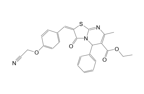ethyl (2E)-2-[4-(cyanomethoxy)benzylidene]-7-methyl-3-oxo-5-phenyl-2,3-dihydro-5H-[1,3]thiazolo[3,2-a]pyrimidine-6-carboxylate