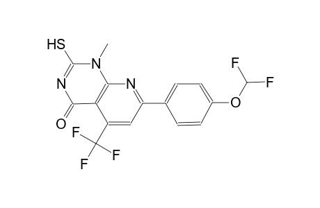 pyrido[2,3-d]pyrimidin-4(1H)-one, 7-[4-(difluoromethoxy)phenyl]-2-mercapto-1-methyl-5-(trifluoromethyl)-