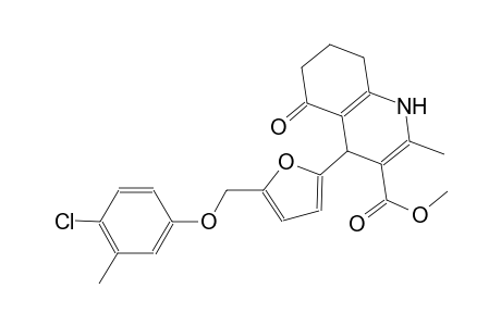methyl 4-{5-[(4-chloro-3-methylphenoxy)methyl]-2-furyl}-2-methyl-5-oxo-1,4,5,6,7,8-hexahydro-3-quinolinecarboxylate