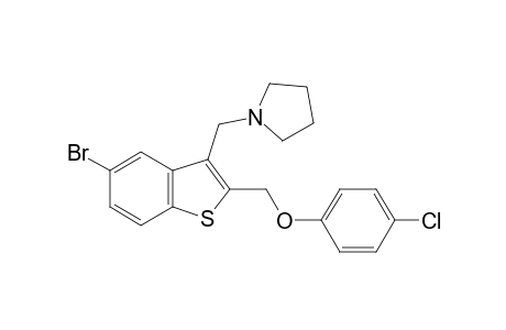 5-bromo-2-[(p-chlorophenoxy)methyl]-3-[(1-pyrrolidinyl)methyl]benzo[b]thiophene
