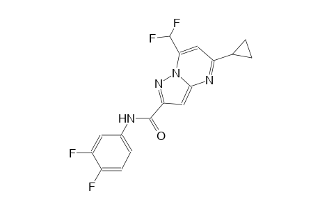5-cyclopropyl-7-(difluoromethyl)-N-(3,4-difluorophenyl)pyrazolo[1,5-a]pyrimidine-2-carboxamide