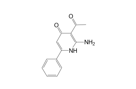2-Amino-3-acetyl-6-phenyl-4-pyridone