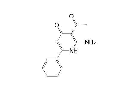 2-Amino-3-acetyl-6-phenyl-4-pyridone