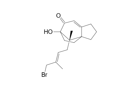 11-endo-(4-Bromo-3-methylbut-2-enyl)-8-hydroxy-11-methyltricyclo[6.2.1.0(1,5)]undec-5-en-7-one