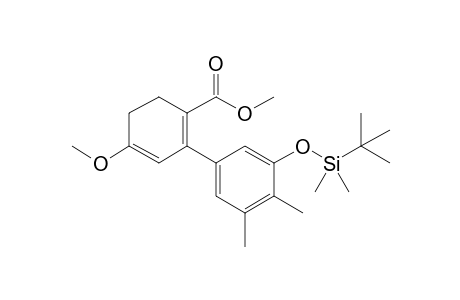 Methyl 2-(3-tert-butyldimethylsilyloxy-4,5-dimethylphenyl)-4-methoxy-1,3-cyclohexadiene-1-carboxylate
