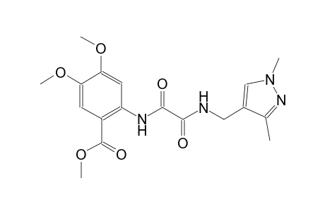 benzoic acid, 2-[[2-[[(1,3-dimethyl-1H-pyrazol-4-yl)methyl]amino]-1,2-dioxoethyl]amino]-4,5-dimethoxy-, methyl ester