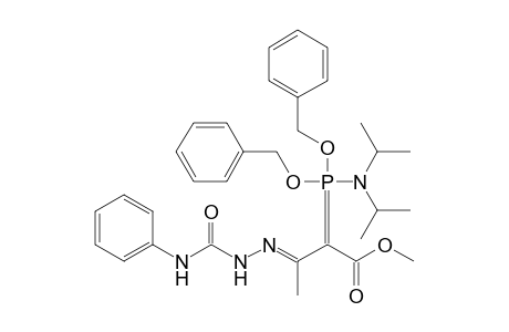 Methyl 3-[(Anilinocarbonyl)hydrazono]-2-[bis(benzyloxy)(diisopropylamino)phosphoranylidene]butanoate