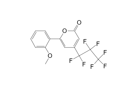 4-(1,1,2,2,3,3,3-heptafluoropropyl)-6-(2-methoxyphenyl)-2-pyranone