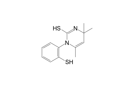 1,4-dihydro-1-(o-mercaptophenyl)-4,4,6-trimethyl-2-pyrimidinethiol