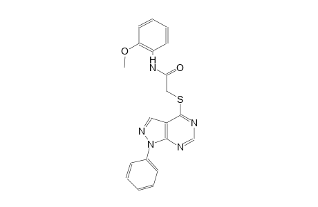 N-(2-methoxyphenyl)-2-[(1-phenyl-1H-pyrazolo[3,4-d]pyrimidin-4-yl)sulfanyl]acetamide