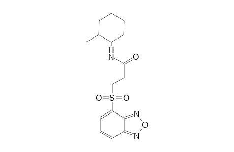 3-(2,1,3-benzoxadiazol-4-ylsulfonyl)-N-(2-methylcyclohexyl)propanamide