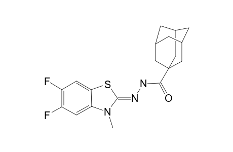 ADAMANTANE-1-CARBOXYLIC_ACID_(5,6-DIFLUORO-3-METHYL-3-H-BENZOTHIAZOL-2-YLIDENE)-HYDRAZIDE