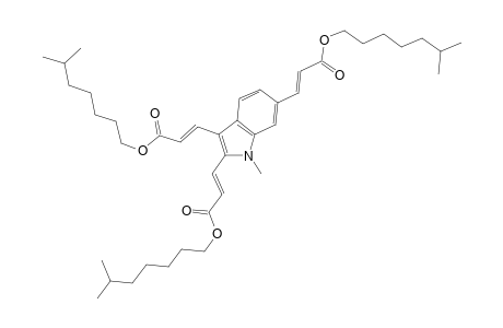 Tris(6-methylheptyl) 3,3',3''-(1-methyl-1H-indole-2,3,6-triyl)triacrylate