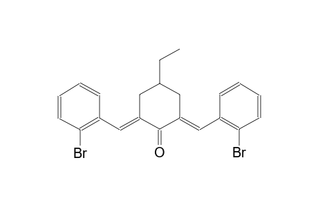 cyclohexanone, 2,6-bis[(2-bromophenyl)methylene]-4-ethyl-, (2E,6E)-