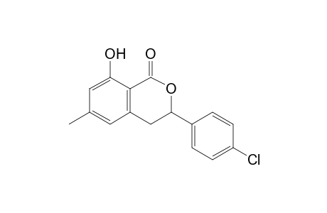 3-(4-Chlorophenyl)-8-hydroxy-6-methyl-3,4-dihydroisochroman-1-one