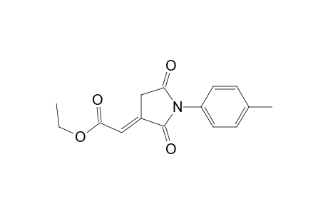 Acetic acid, [1-(4-methylphenyl)-2,5-dioxo-3-pyrrolidinylidene]-, ethyl ester, (E)-