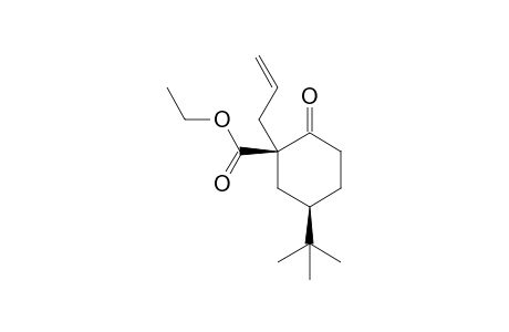 (2R,4R)-4-t-Butyl-2-carbethoxy-2-(3'-propenyl)-cyclohexanone