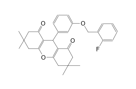1H-xanthene-1,8(2H)-dione, 9-[3-[(2-fluorophenyl)methoxy]phenyl]-3,4,5,6,7,9-hexahydro-3,3,6,6-tetramethyl-