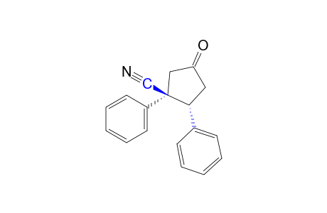 1,2-cis-Diphenyl-4-oxocyclopentanecarbonitrile