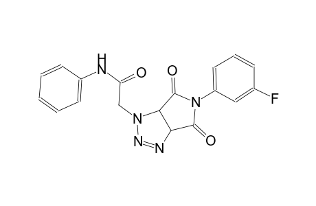 2-(5-(3-fluorophenyl)-4,6-dioxo-4,5,6,6a-tetrahydropyrrolo[3,4-d][1,2,3]triazol-1(3aH)-yl)-N-phenylacetamide