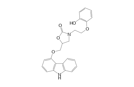 5-[(9H-Carbazol-4-yloxy)methyl]-3-[2-(2-hydroxyphenoxy)ethyl]-2-oxazolidinone