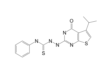 2-(5-ISOPROPYL-4-OXO-3,4-DIHYDROTHIENO-[2,3-D]-PYRIMIDIN-2-YL)-N-PHENYLHYDRAZINE-CARBOTHIOAMIDE