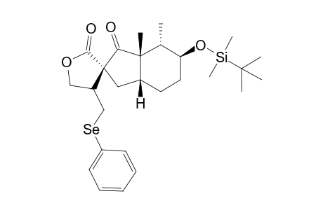 (2R,3aR,6S,7S,7aS)-6-[tert-butyl(dimethyl)silyl]oxy-7,7a-dimethyl-4'-(phenylselanylmethyl)spiro[3,3a,4,5,6,7-hexahydroindene-2,3'-oxolane]-1,2'-dione