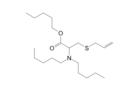 S-Allyl-L-cysteine, N,N-bis(N-pentyl)-, N-pentyl ester