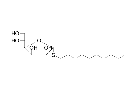 .alpha.-D-Mannothiofuranoside, S-decyl-