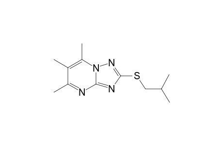 2-(isobutylthio)-5,6,7-trimethyl-[1,2,4]triazolo[1,5-a]pyrimidine