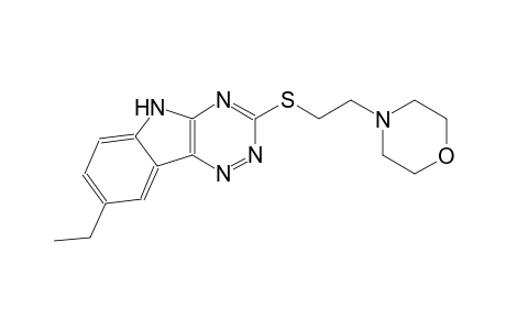 5H-[1,2,4]triazino[5,6-b]indole, 8-ethyl-3-[[2-(4-morpholinyl)ethyl]thio]-