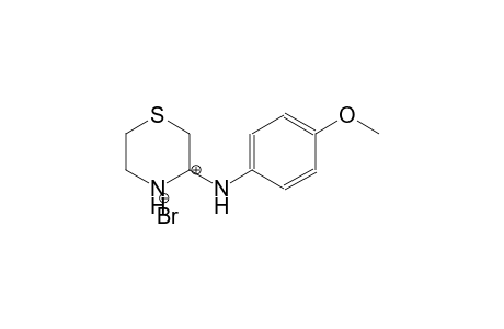 (E)-4-methoxy-N-(thiomorpholin-3-ylidene)benzenaminium bromide