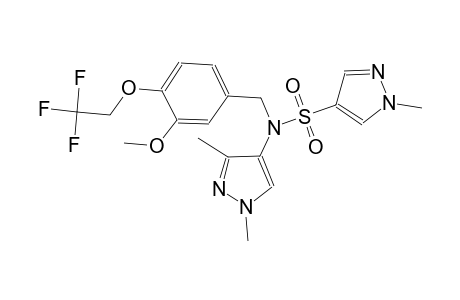 1H-pyrazole-4-sulfonamide, N-(1,3-dimethyl-1H-pyrazol-4-yl)-N-[[3-methoxy-4-(2,2,2-trifluoroethoxy)phenyl]methyl]-1-methyl-