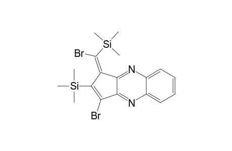 (Z)-3-bromo-1-(bromo(trimethylsilyl)methylene)-2-(trimethylsilyl)-1H-cyclopenta[b]quinoxaline