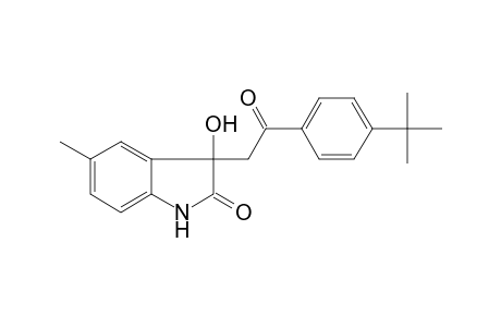 3-[2-(4-tert-butylphenyl)-2-oxoethyl]-3-hydroxy-5-methyl-1,3-dihydro-2H-indol-2-one
