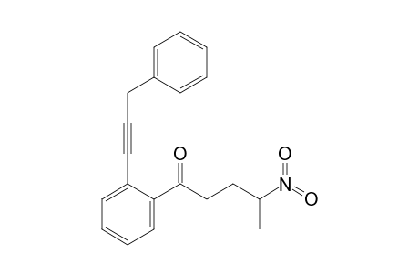 4-Nitro-1-[2-(3-phenylprop-1-ynyl)phenyl]-1-pentanone