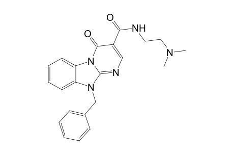 3-{[2'-(N,N-Dimethylamino)ethyl]aminocarbonyl}-N(10)-benzyl-pyrimido[1,2-a]benzimidazol-4(10H)-one