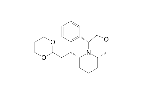 (2R,6R)-2-[2-(1,3-DIOXAN-2-YL)-ETHYL]-1-[(1R)-2-HYDROXY-1-PHENYLETHYL]-6-METHYLPIPERIDINE
