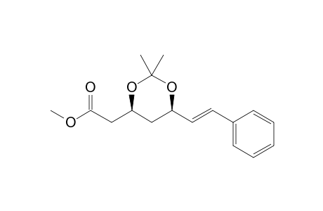 2-[(4S,6R)-2,2-dimethyl-6-[(E)-2-phenylethenyl]-1,3-dioxan-4-yl]acetic acid methyl ester