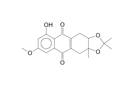 9-Hydroxy-7-methoxy-2,2,3a-trimethyl-3a,4,11,11a-tetrahydroanthra[2,3-d][1,3]dioxole-5,10-dione