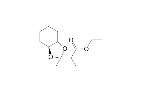 Ethyl (2RS)-3,3-[(1S,2S)-cyclohexane-1,2-dioxy]-2-methylbutanoate